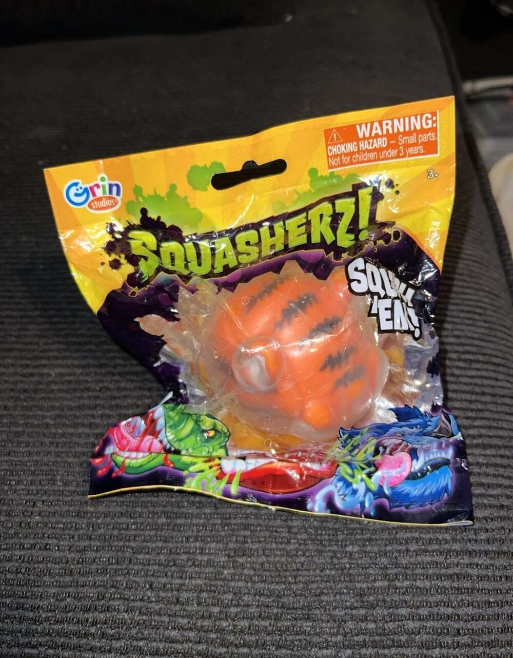 Grin Studios Rare Squasherz Squish Ball Toy Tiger Brand New Sealed